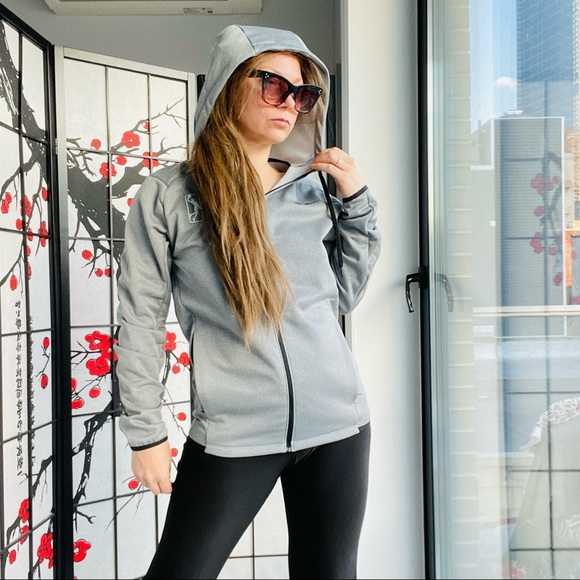 Nike NBA League Nike Hood Ribbed Textured Fleeced Jacket - Picture 12 of 17